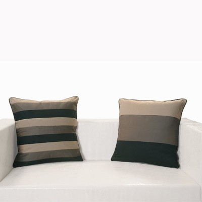 Black Grey Patchwork Cushion Covers- Appl-14004