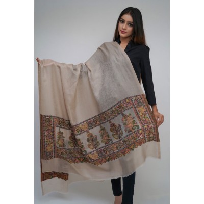 Pashm-e-shahi womens  shawl - Embroidery weave