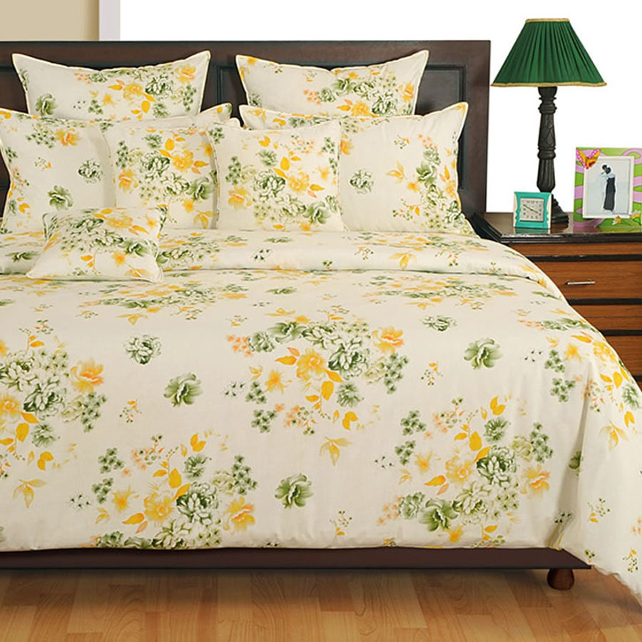 Blissful Pond Veda Fitted Bed Sheet - 1340