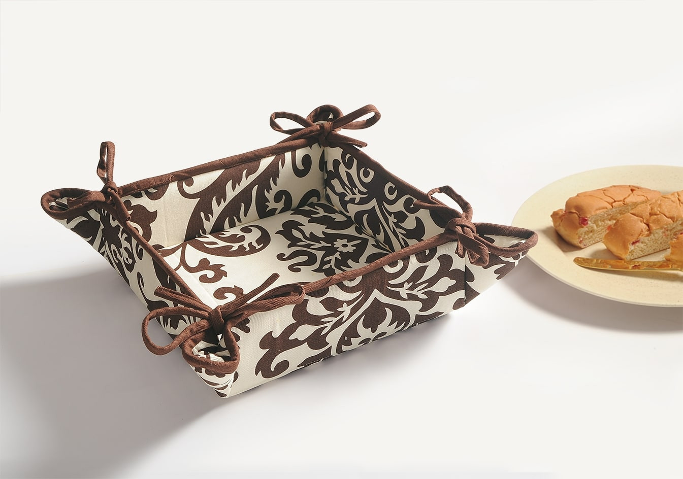 Shades of Paradise Printed-Square Bread Basket-9009