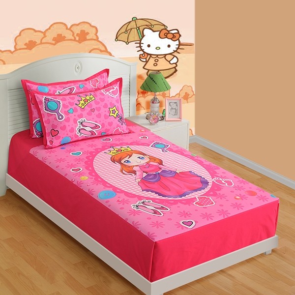 Royal Princess Kids Bed sheet Single- SKB-163 Lil Princess