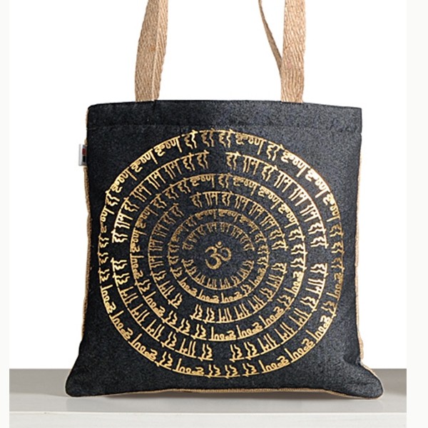 Spiritual Denim Jute Mini Bags- 781